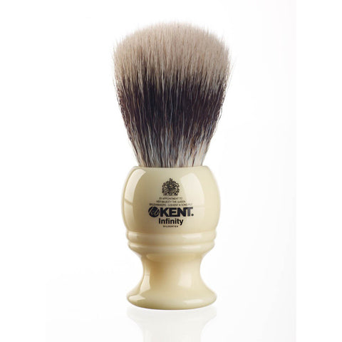 Gold-Dachs "Best Basics" Grey Badger Shaving Brush, White