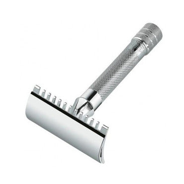Merkur Double Edge Safety Razor, Open Tooth Comb, Chrome