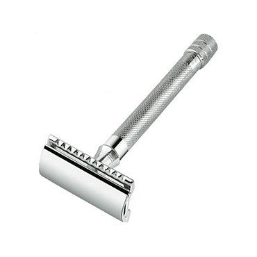 Merkur Double Edge Safety Razor Extra Long Handle Chrome