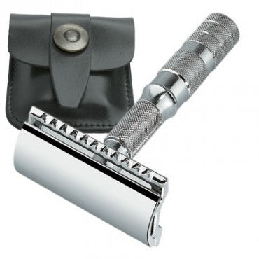 Merkur Double Edge Safety Razor Straight Cut Travel Size