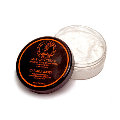 Castle Forbes Cedar and Sandalwood Essential Oil Shaving Cream