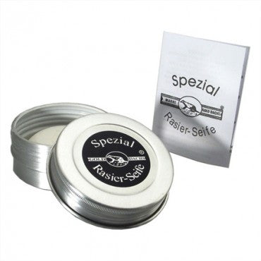 Gold-dachs Shaving Soap in Brushed Aluminum Cannister