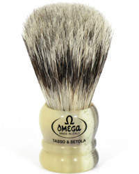 Gold-Dachs "Best Basics" Grey Badger Shaving Brush, White