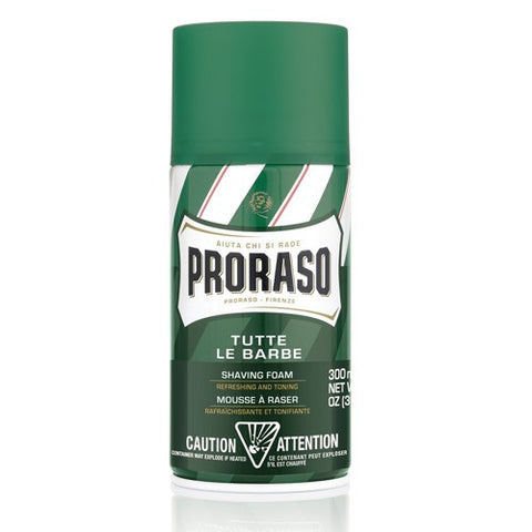 Proraso Shaving Foam with Green Tea and Oatmeal (300 ml/10.6 oz)