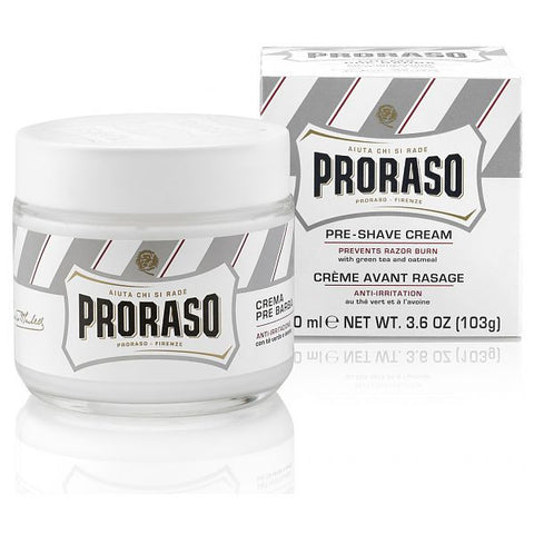 Proraso Pre Shave Cream with Green Tea and Oatmeal (100 ml/3.6 oz)
